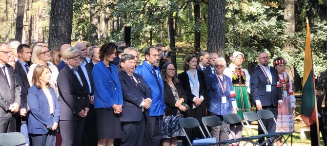 Day of Genocide of Lithuanian Jews Marked at Ponar